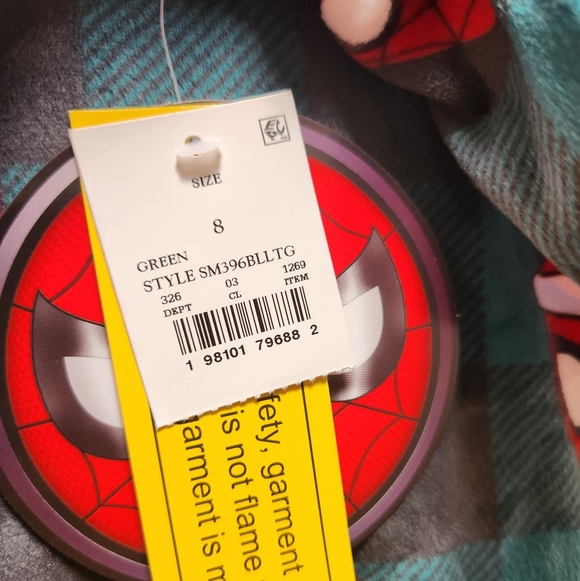 Marvel Spiderman Soft Cozy 2 Piece Snug Fit PJs Pajamas 8 - Picture 3 of 6